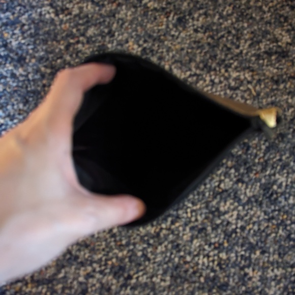 SEPHORA GOLD BLACK STRIPE COSMETIC MAKEUP BAG - Picture 3 of 3